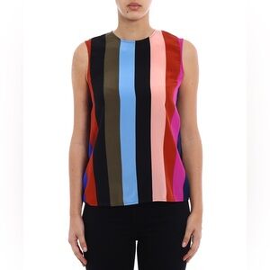 DVF Striped Shell Top